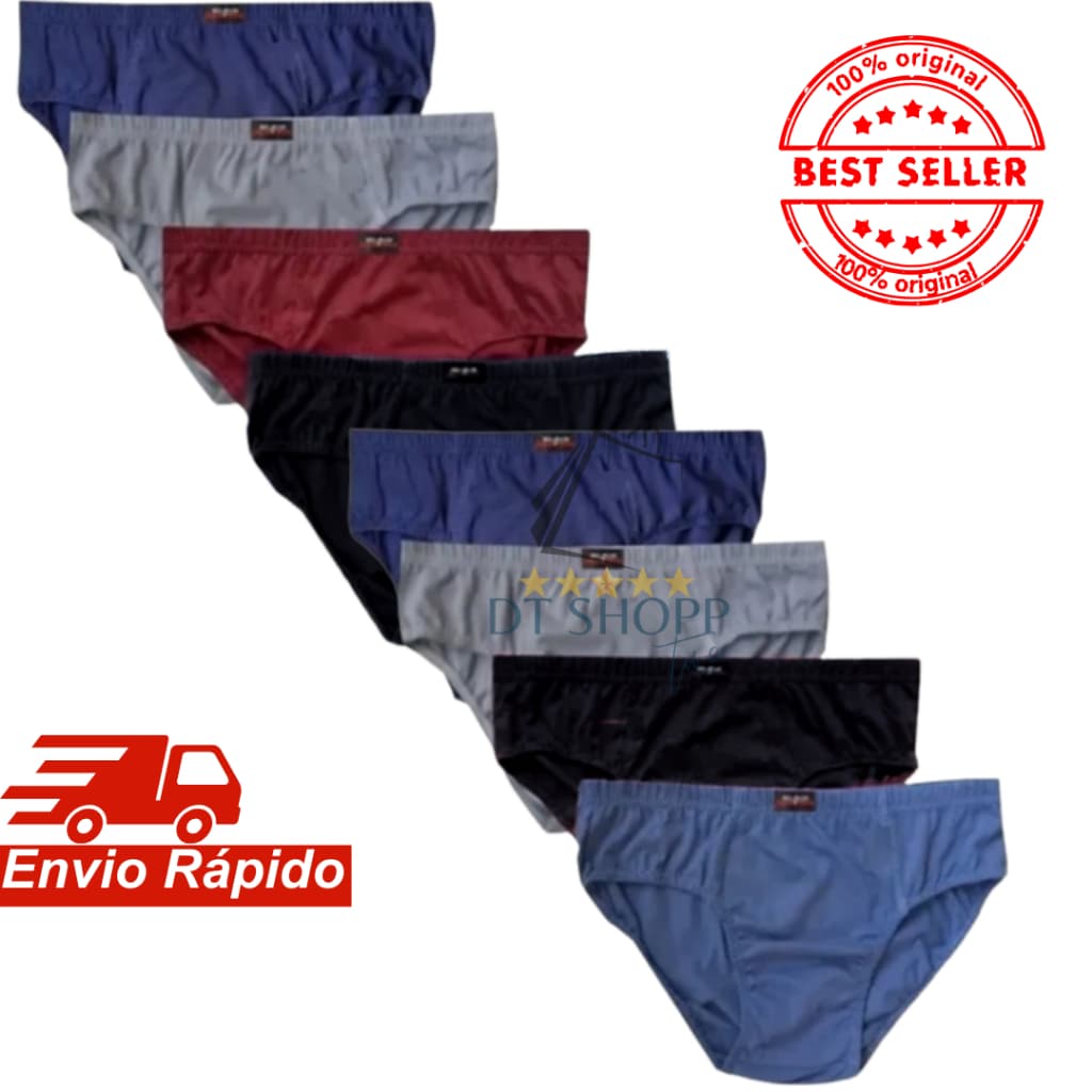 cueca kit  10 ou 5 peças 100% algodão Estilo confortável e respirável adulto