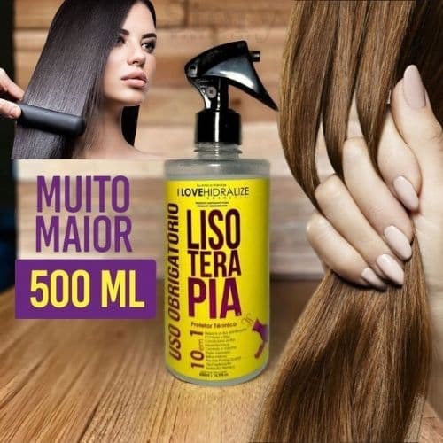 Spray Protetor Térmico 10 em 1 Defrizante Capilar Lisoterapia Finalizador Liso Extremo 500 ML