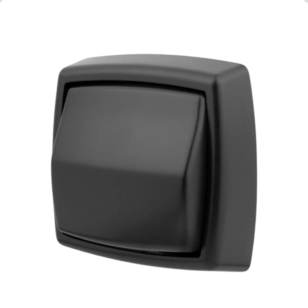 Acabamento para Válvula de Descarga Banheiro Deca Hydra Max ou Docol em ABS Preto Injetplast