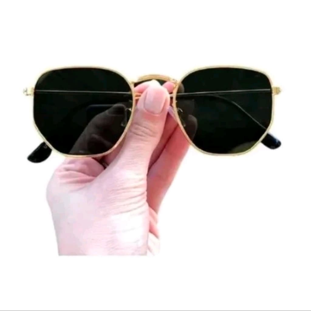 607 Óculos De Sol Hexagonais Feminina Vintage Masculino Moda quadrados