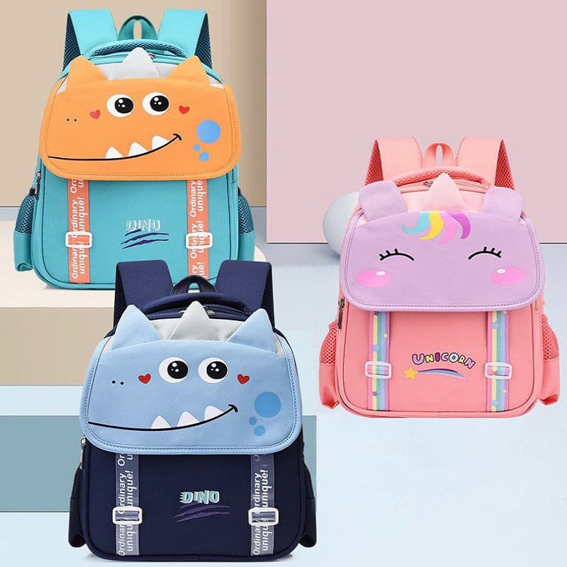 Mochila Escolar Infantil Menino Menina Dinossauro Unicórnio 030