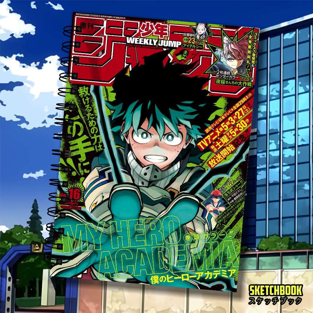 Sketchbook Boku no Hero My hero Academia Shonen Jump offset 90g / 180g / 240g Caderno Desenho Personalizado