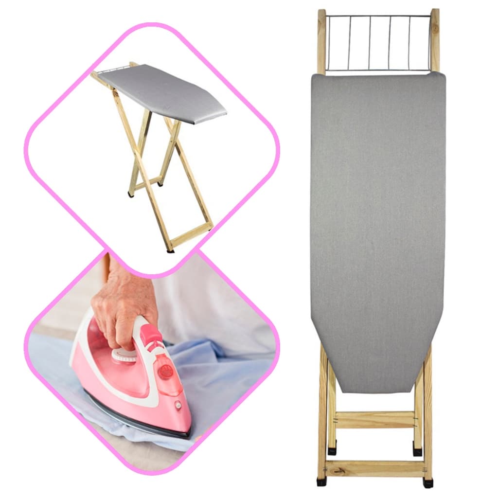 Tábua de Passar Roupas com Tecido Térmico Cinza 2 Regulagens de Alturas