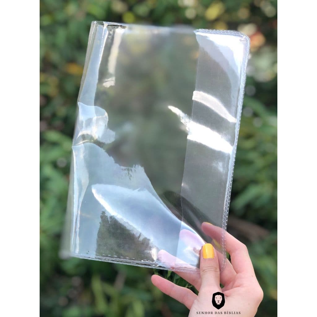 Capa Protetora Transparente Para Bíblias Da Mulher Sábia Medidas 24x14x3,5 Para Capa Dura ou Flexivel Luxo