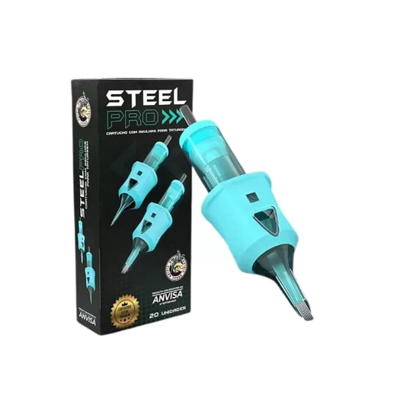 CARTUCHOS STEEL PRO ART PIG TATUAGEM 20 UNIDADES