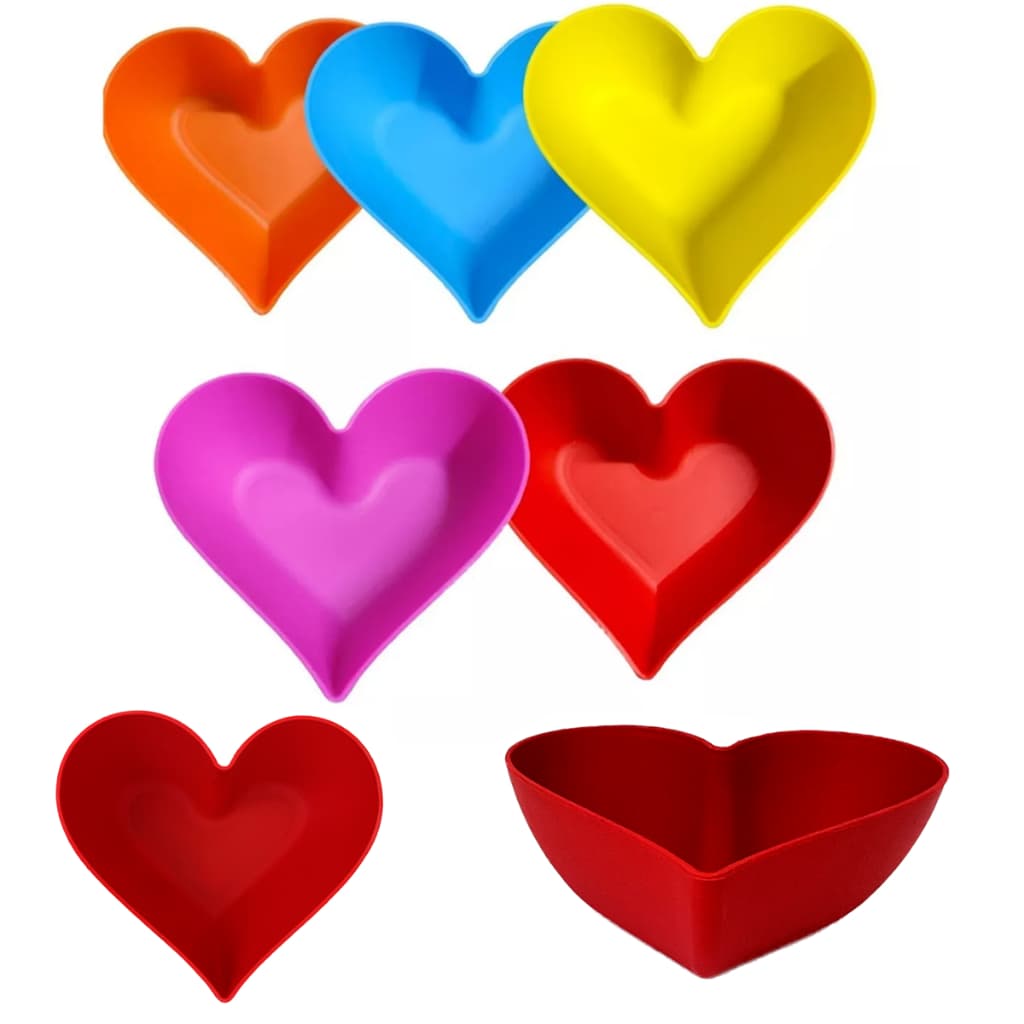 Kit 10 Cumbuca Coração Dia Dos Namorados Petisqueira Bowl