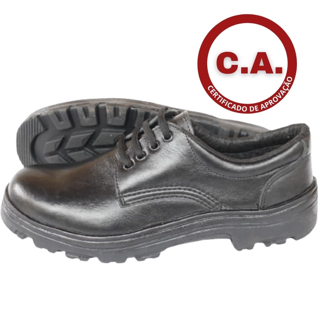 Sapato DE Segeurança Preto Botina Amarrar Confortável Adventure