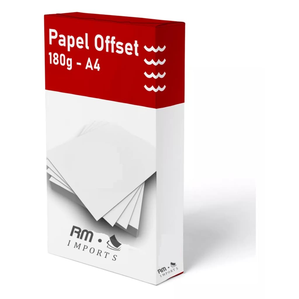 Papel Offset 180g - A4 - 50 folhas