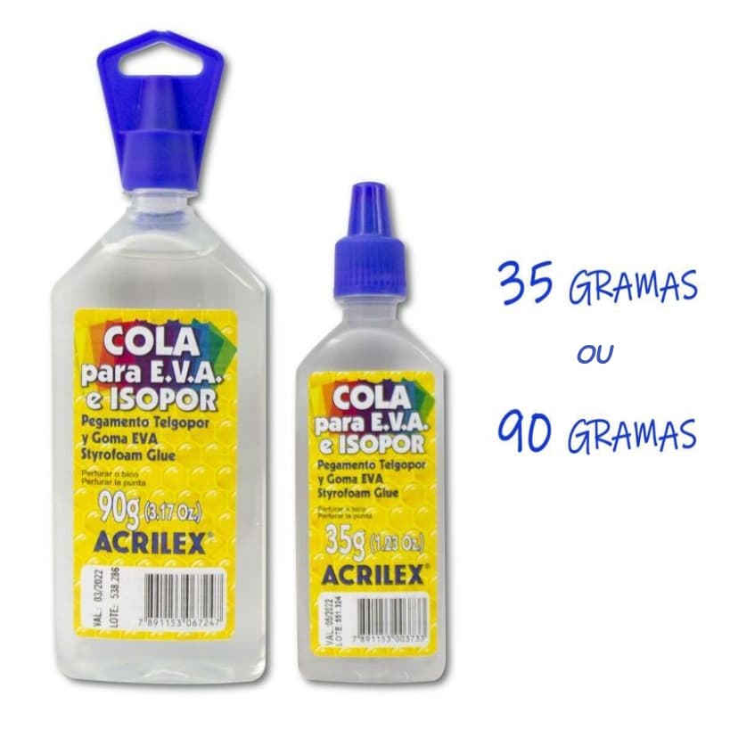 Cola Para Eva E Isopor Acrilex Escolha O Tamanho + Nota Fiscal - Envio Rápido