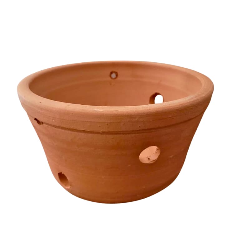 Vaso de barro/cerâmica para orquídeas, cactos, suculentas, plantas