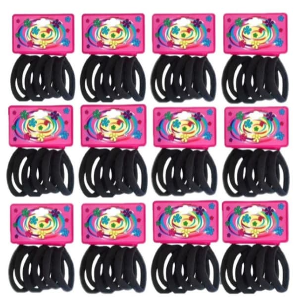 kit 72-288 Unidades Elástico De Cabelo Feminino Rabico De Cabelo