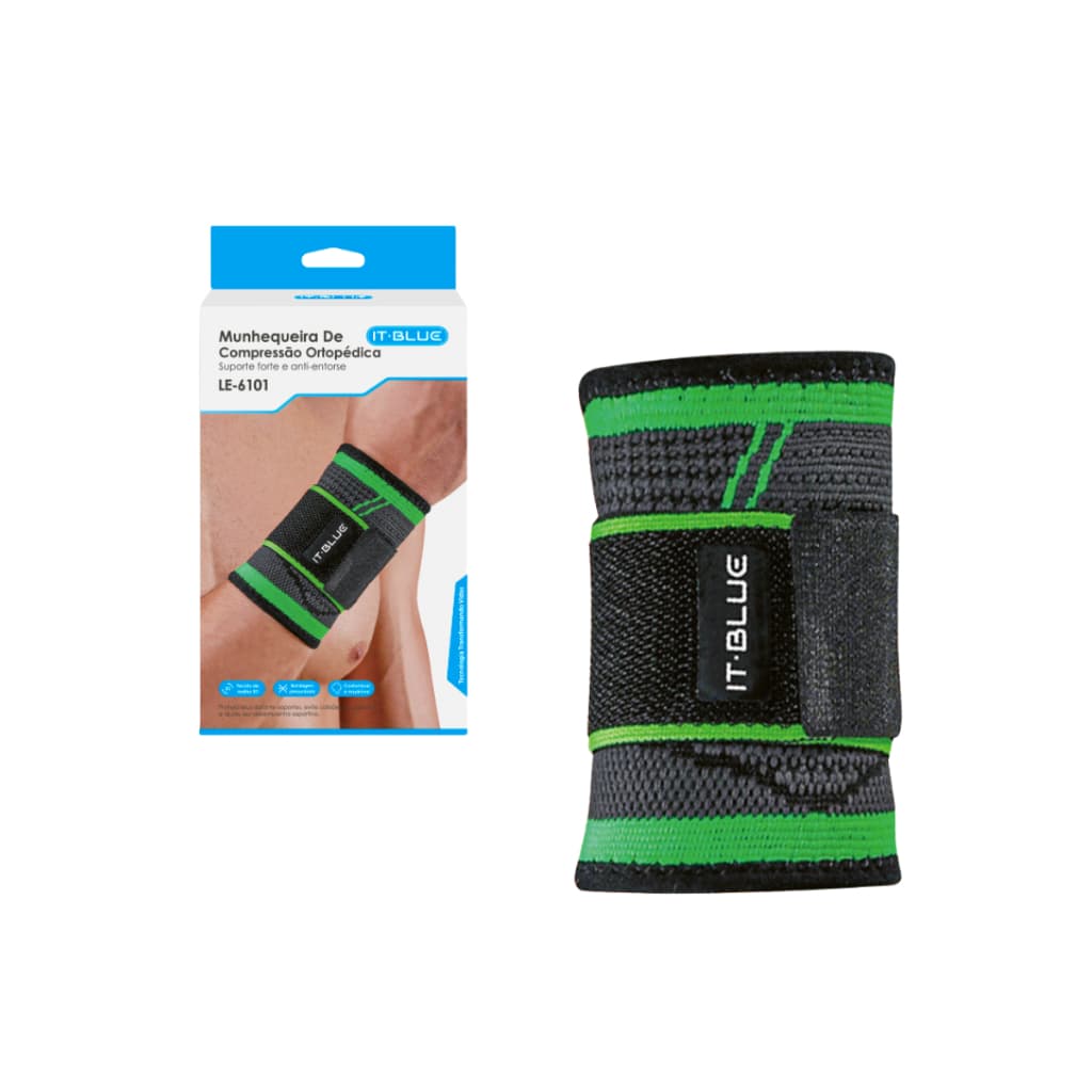 Munhequeira Ortopédica De Alta Compressão Protetor de Punho Ajustável Tendinite Tecido Macio