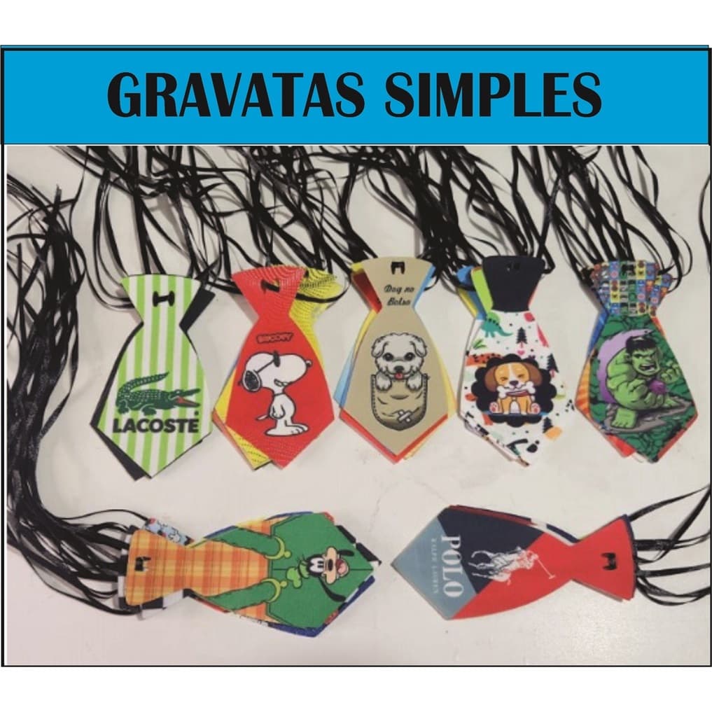 KIT 100 Gravatas Simples Pet de tecido para banho e tosa.