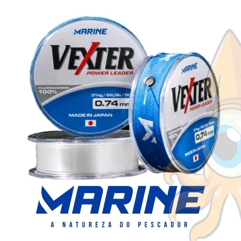 Linha Líder Fluorcarbon Vexter 50 metros - Original - Nova Embalagem.