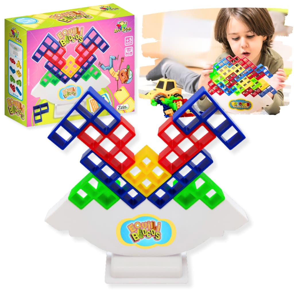 Brinquedo Jogo Equilibrista Educativo Tetris Caiu Perdeu Envio Imediato