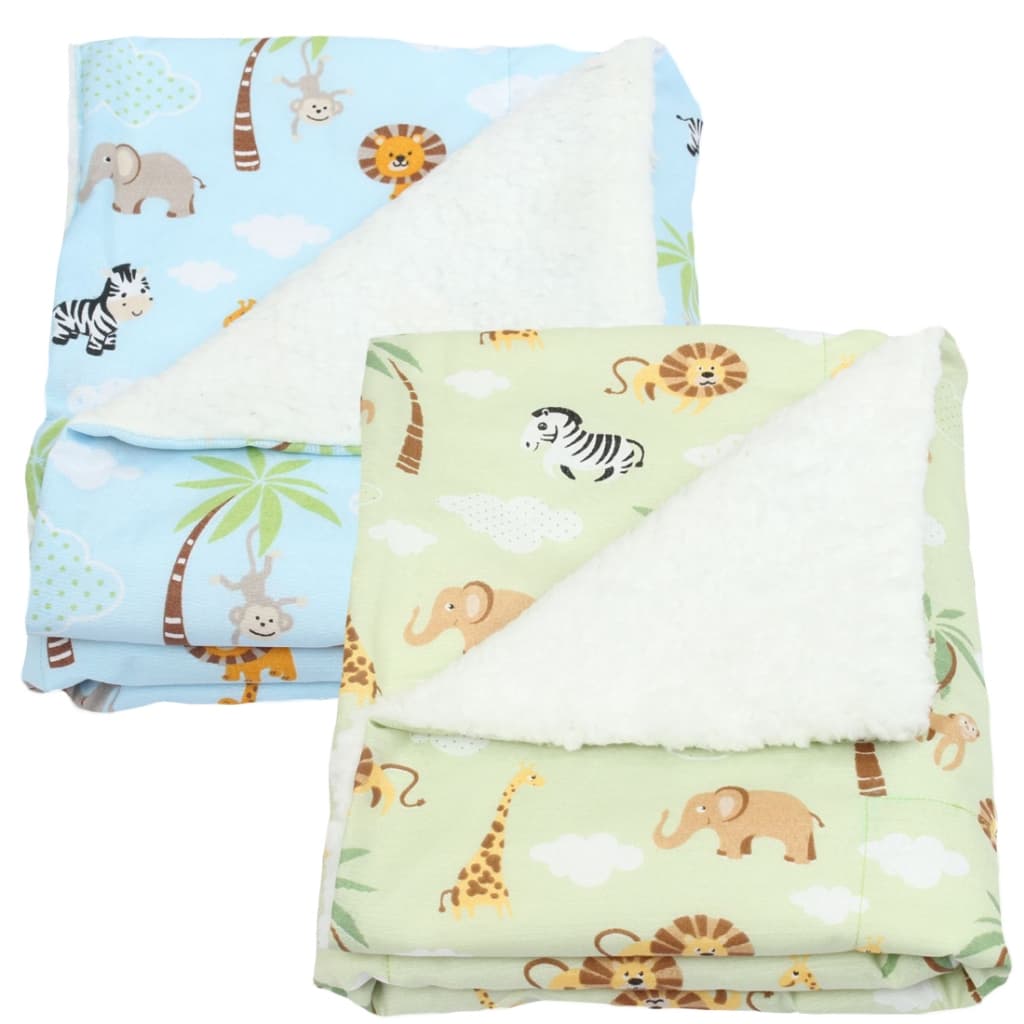 Manta de Bebê Sherpa 100% Algodão Estampada Para Menino e Menina