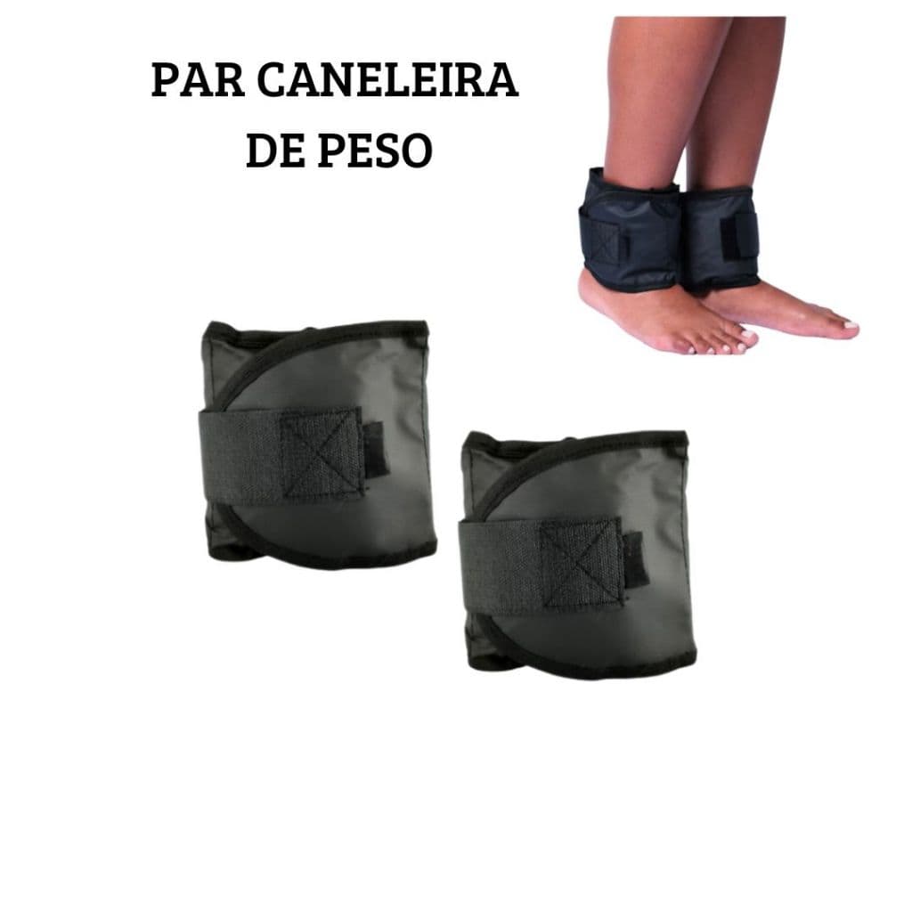 Par Caneleira Profissional Academia 1 Kg Ao 5 Kg - Peso De Perna Musculação Em Casa