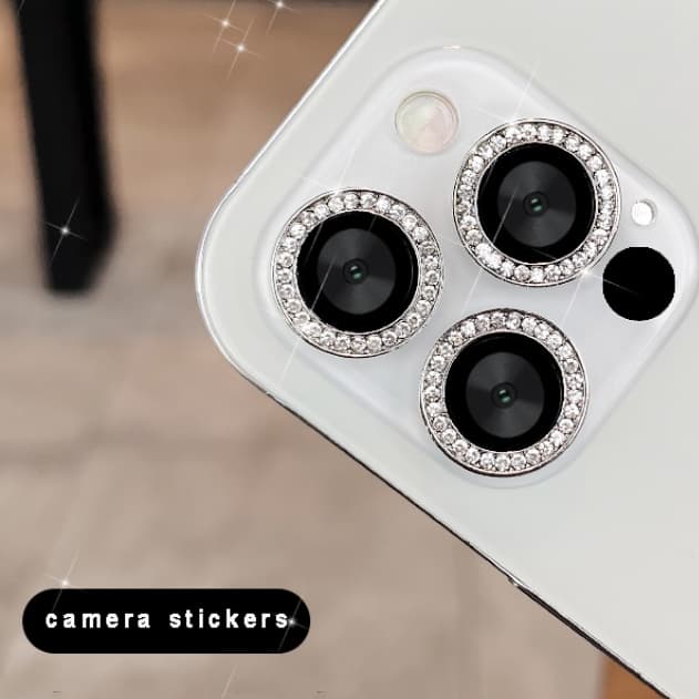 Kit Películas Lente Câmera Brilho brilhante Para iPhone Strass XR/11/12/13/14/15/15 PRO MAX/16/16PRO