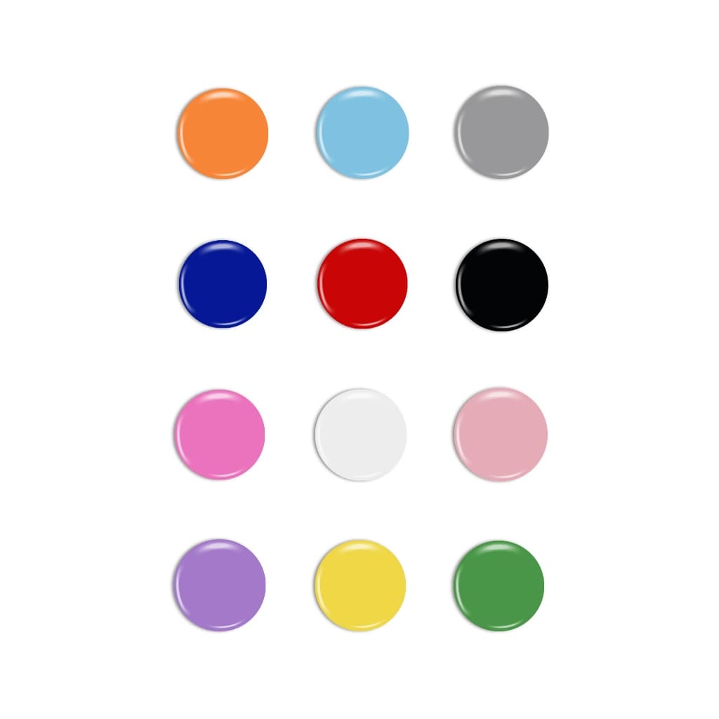 36 Imãs Coloridos p/ Geladeiras, Murais e Murais - Emoticons Fixadores Decorativos Magnéticos