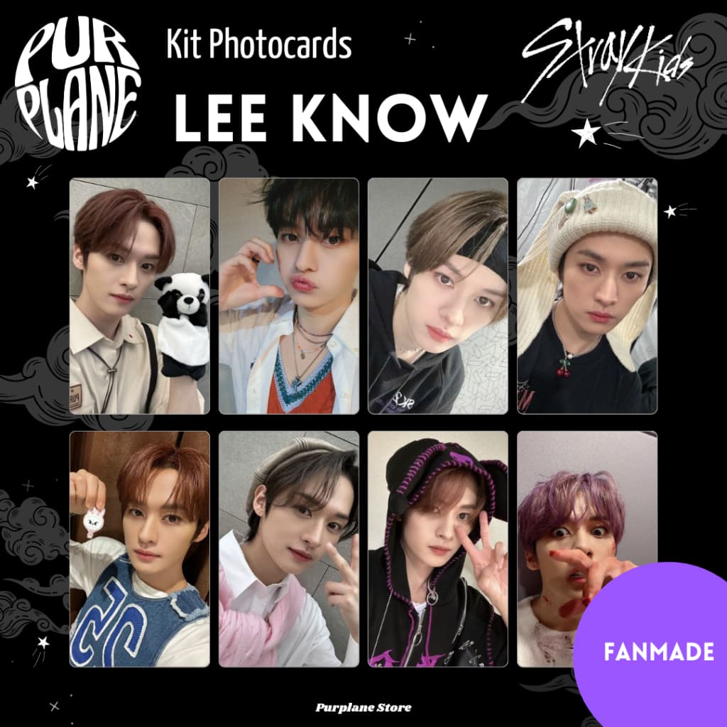 Lee Know Selca Photocards Fanmade Kpop Stray Kids