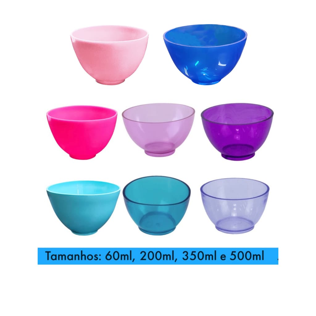 CUBETA FLEXÍVEL DE PLÁSTICO - para alginato, gesso, cremes, cera, gel cirúrgico