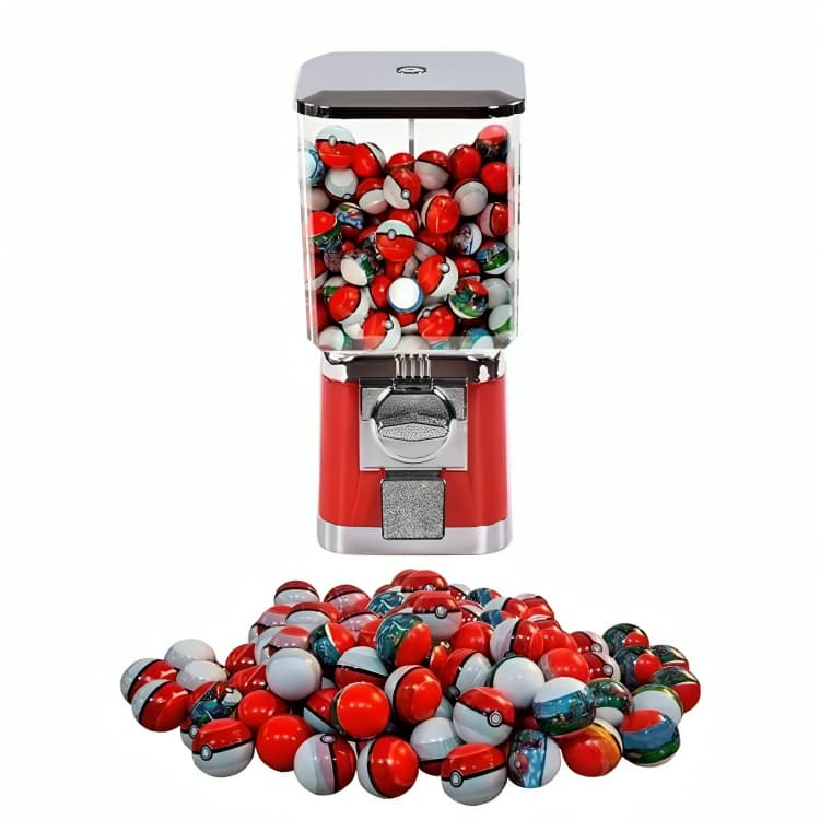 Kit 50 Capsulas Pokebolas Lacrada Com 1 Miniatura Pokémon Surpresa Brincar Colecionar Tipo Sortidas