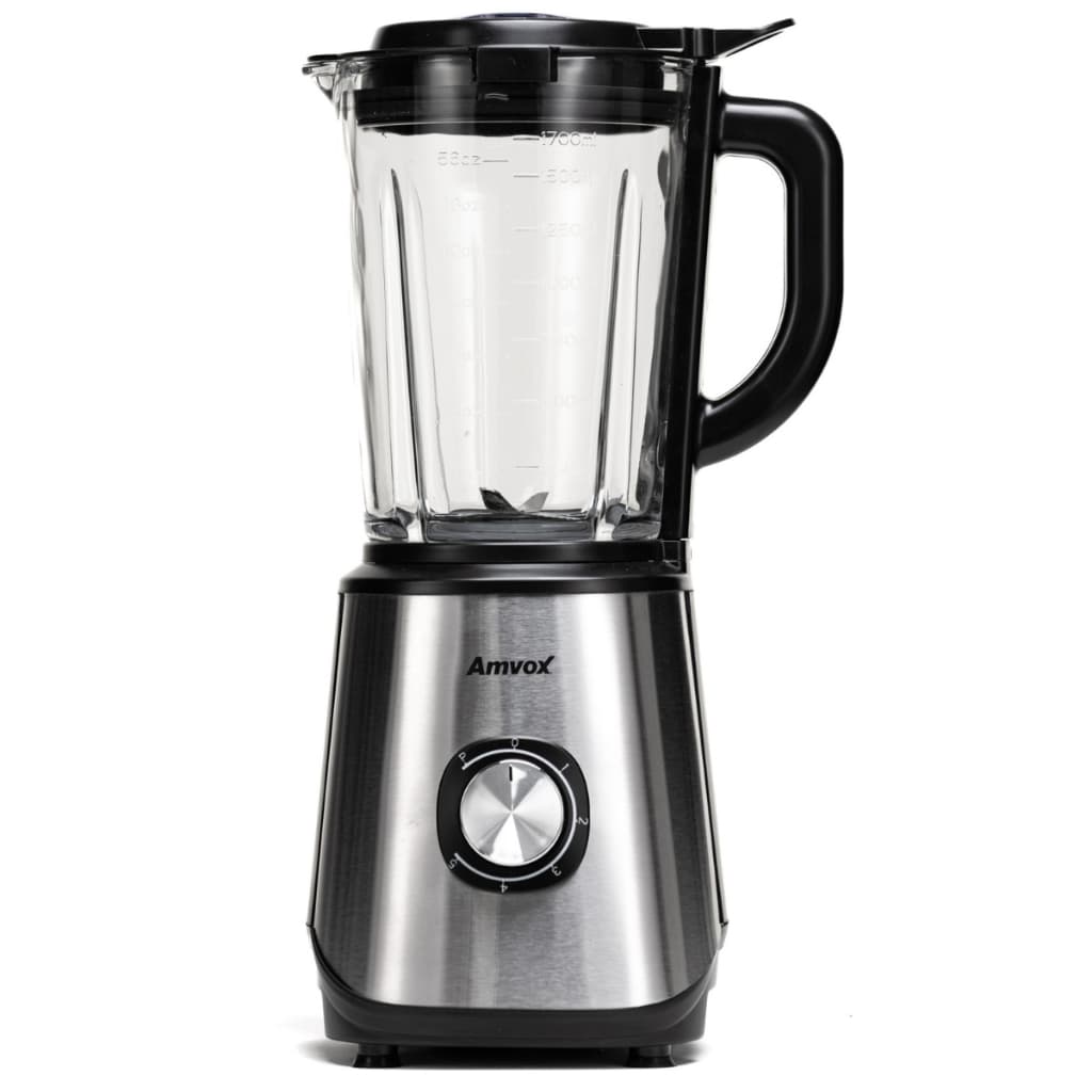 Liquidificador Amvox Alq 0209 Jarra De Vidro 1.7l Modo Turbo Alta Velocidade Tritura Gelo