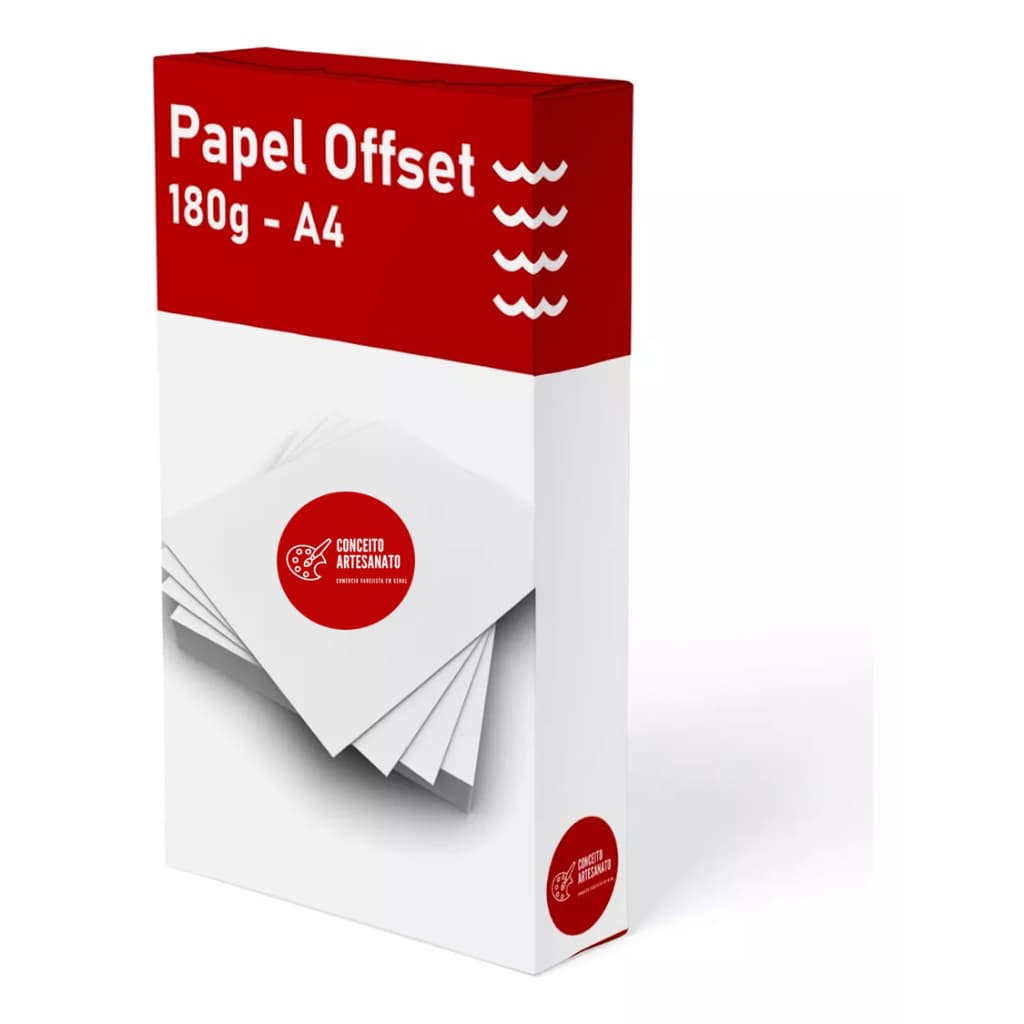 Papel Offset 180g - A4 - 250 folhas