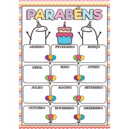 BANNER ARTE PRONTA - ANIVERSARIANTE DO MÊS/PARABÉNS