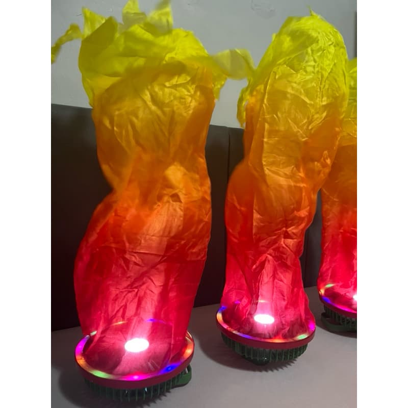 Ventilador de fogo e/ou água, dança coreografia teatro portátil recarregavel USB