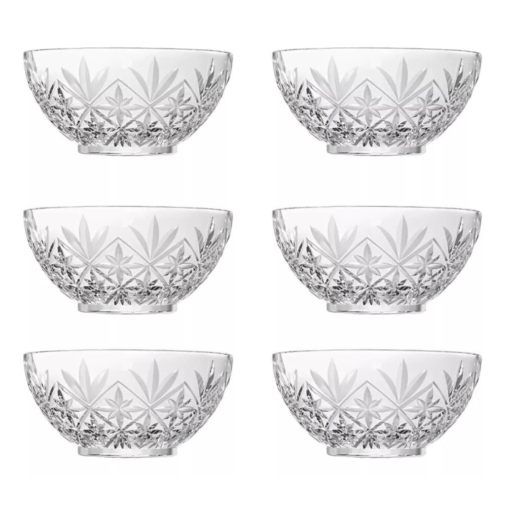 Jogo 6 Taças de vidro para Sobremesa premium tigelas para doce E  350 ML Excelente Qualidade