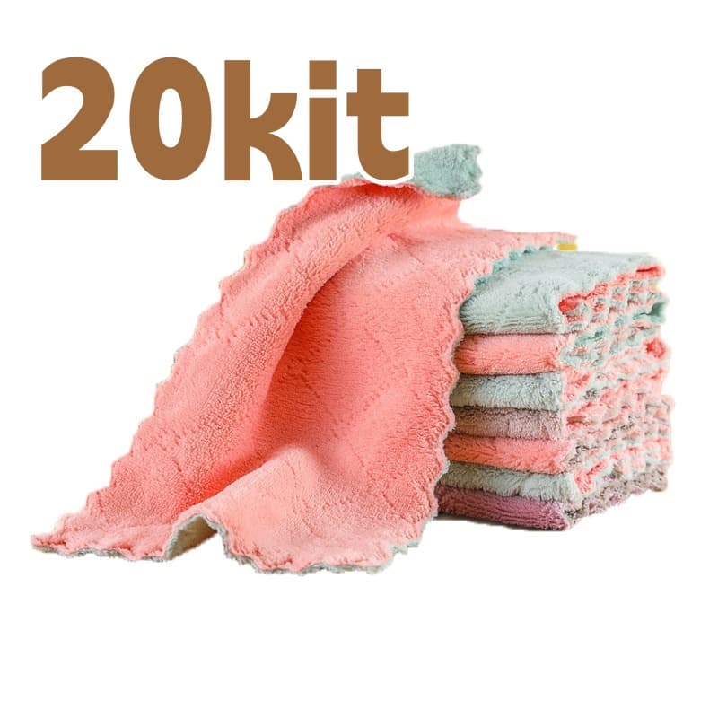 Kit C/20 Super Absorvente Pano De Prato Microfibras Artigos De Cozinha Pano De Alta Qualidade