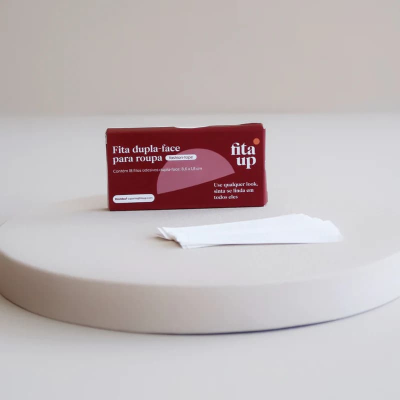 Kit 18 Fita Dupla Face Segura Decote Para Roupa e Corpo Fita UP