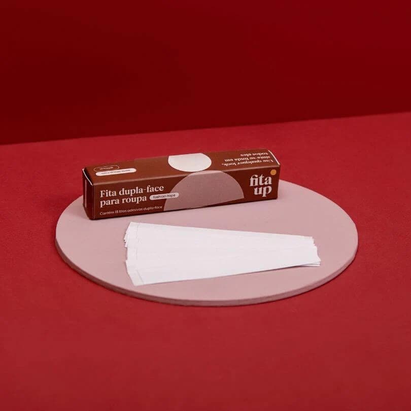 Kit 18 Fita Adesiva Transparente Antiderrapante Dupla Face Para Decote | Fita UP