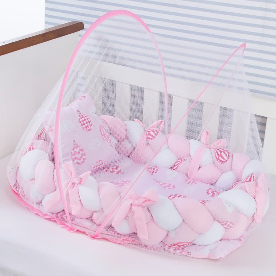 Mosquiteiro Com Arco Kit Ninho Redutor De Berço Moises