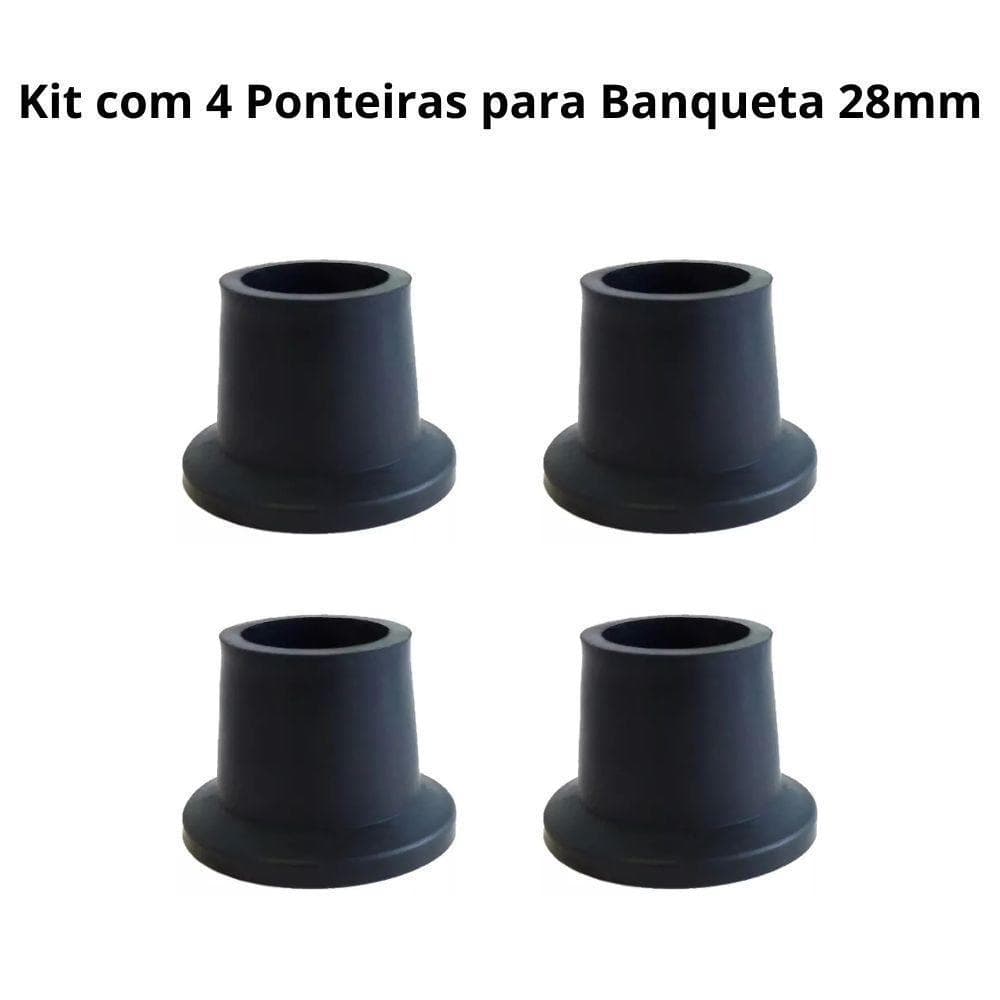 Ponteira para Banqueta 28mm Dellamed - 4 Unidades
