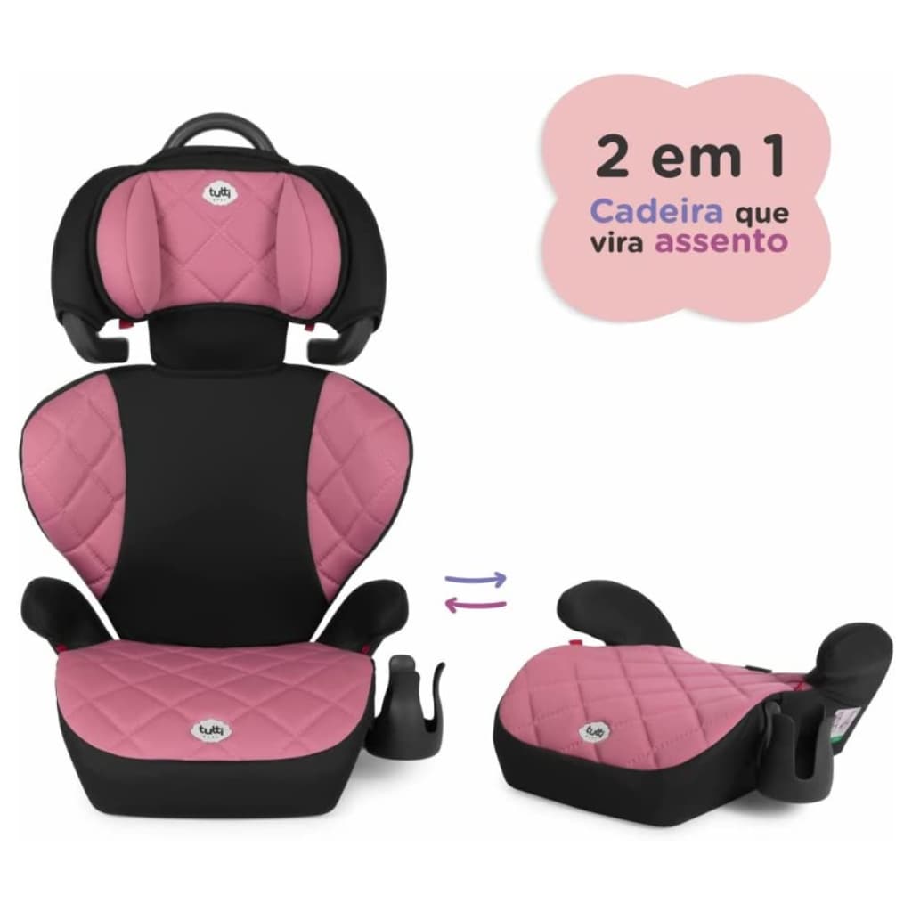 Cadeira Infantil para Carro Triton nas cores Preto Azul ou Rosa de 15 a 36 kg - Tutti Baby