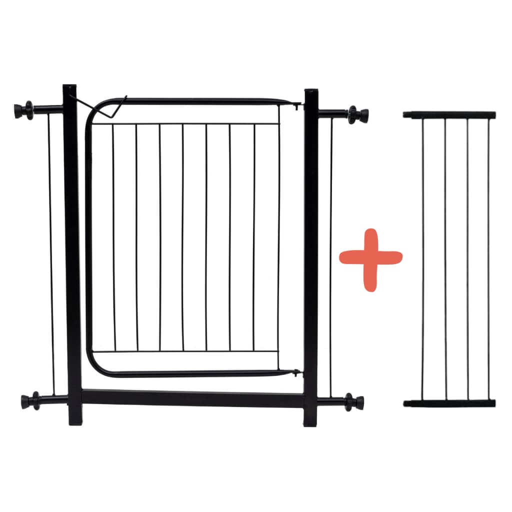 Grade 80cm A 100cm Portão Proteção Bebes Cachorro Pet Segura Preto