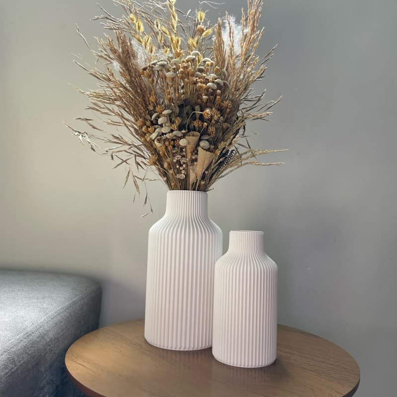 Vaso Decorativo Nórdico Minimalista - Impressão 3D - Decoração Moderna para Sala e Escritório