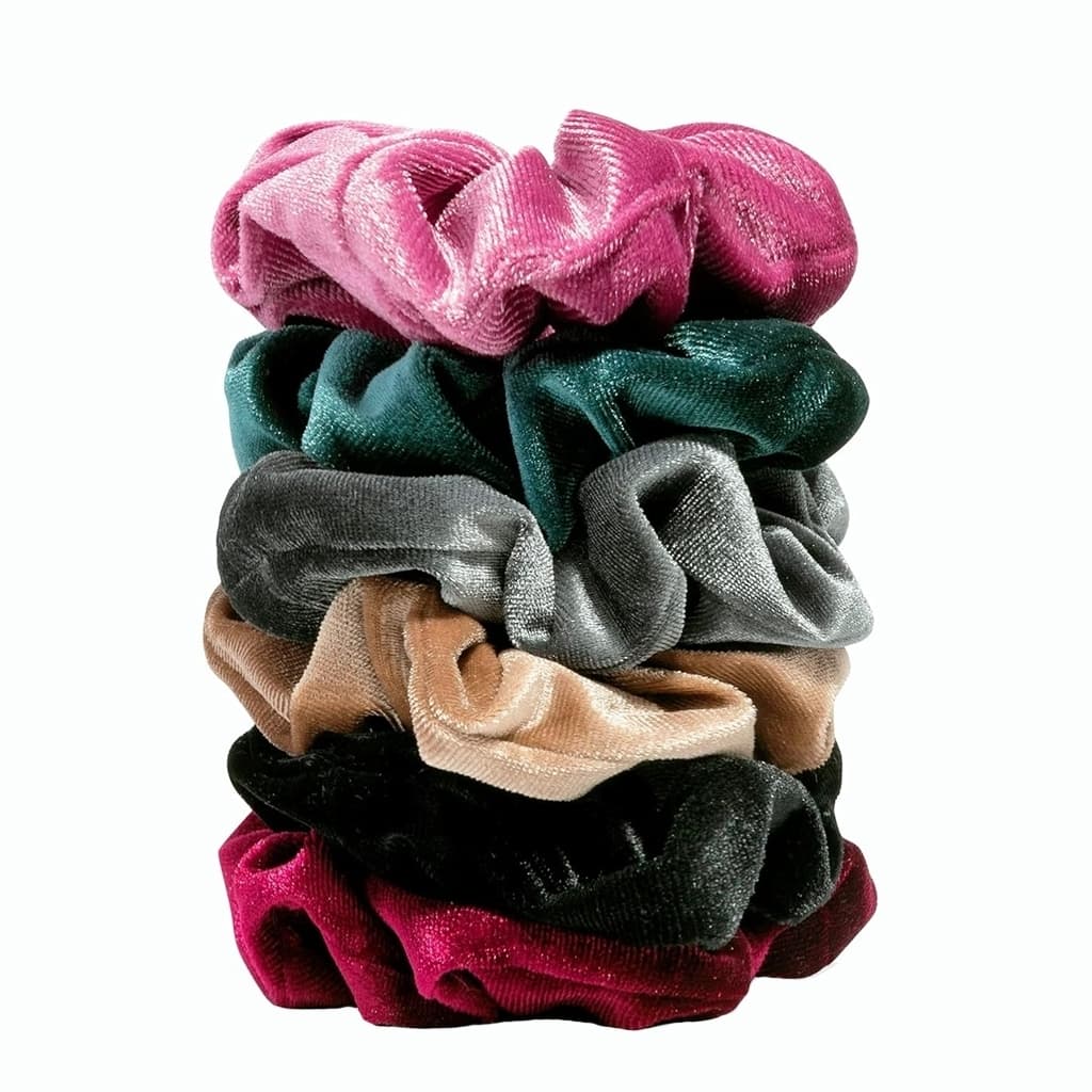 Kit 3/6/12 Scrunchies de Veludo PRONTO ENTREGAR Sortidos Xuxinha Amarrador de Cabelo