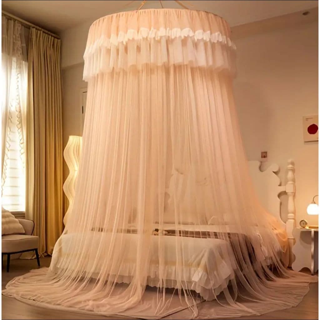 Mosquiteiro Indiano Universal Casal Gigante Luxuoso Box queen Super King 14M