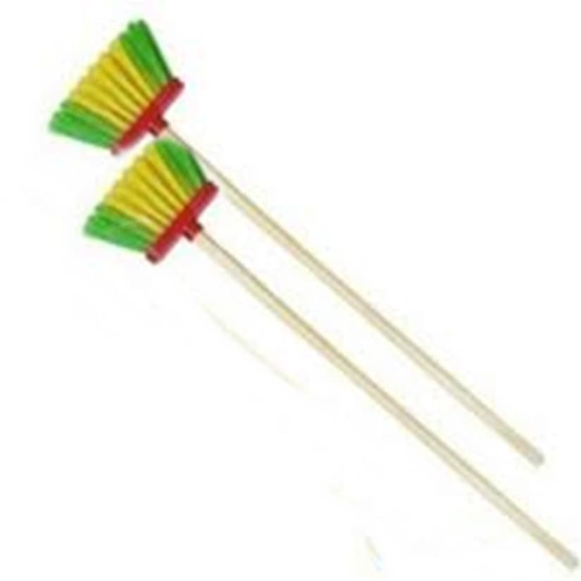 Mini Vassoura Vassourinha Limpeza Infantil Brinquedo C/1 unidade