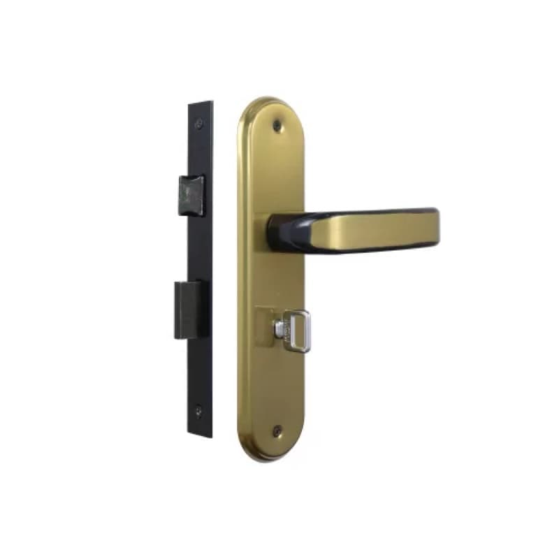 Fechadura WC Para Porta Banheiro Stilo Bronze Latonado - MGM