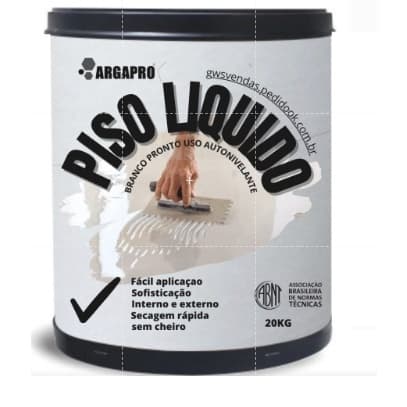 Kit Piso liquido argapro rustico fosco liso  20kg