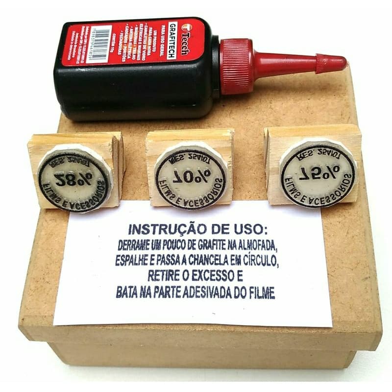 Kit Chancelas  personalizada com o nome ou o modelo da sua loja para gravar película veicular