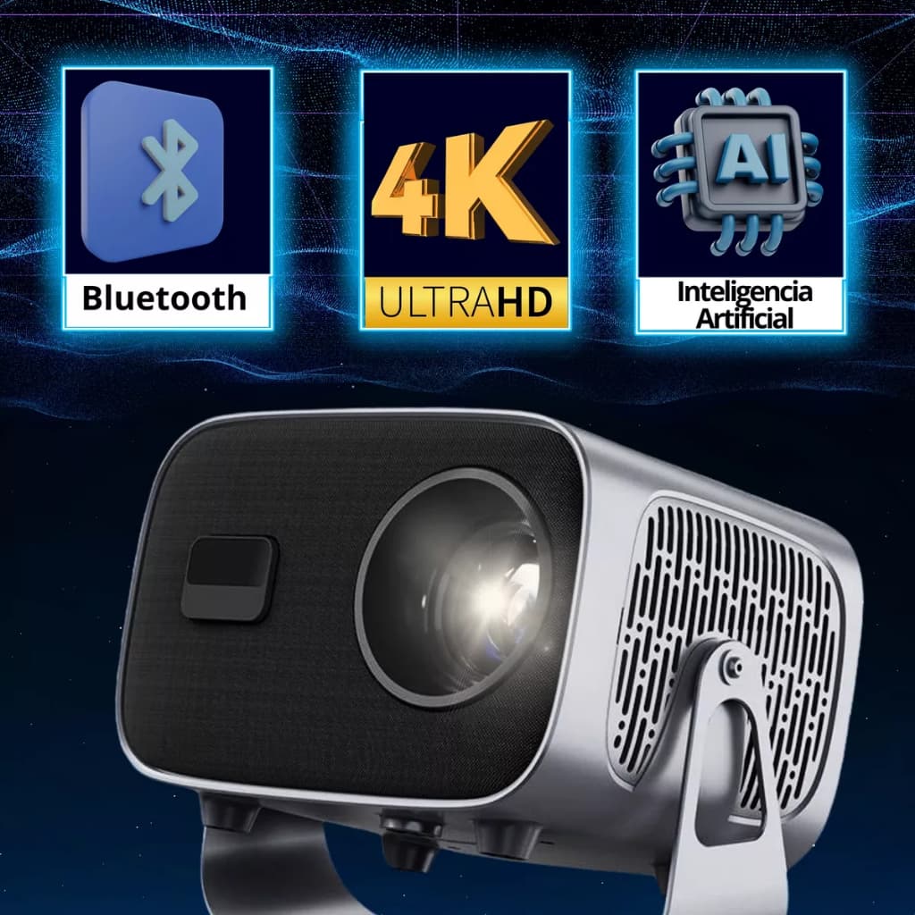 Projetor T15 Pro Portátil 4k Bluetooth Wifi Hdmi Android 11