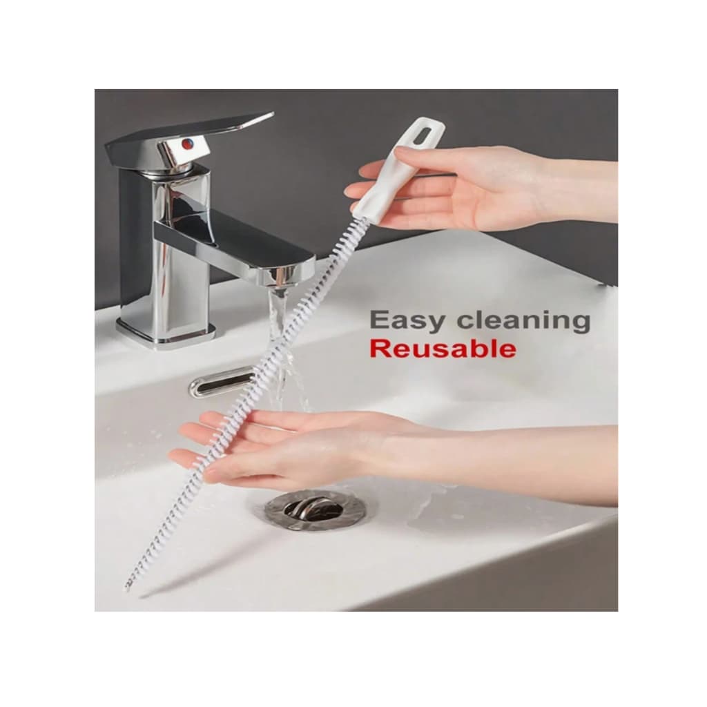 Escova De Limpeza De Desobstrução De Tubulação - Escova Longa De Limpeza, Desentupidor de Pia e Ralos