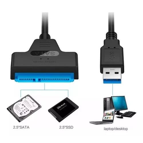 Adaptador Sata Usb 3.0 Ssd Hd Externo Notebook Para Ler Ssd/ Hd Disco Rígido