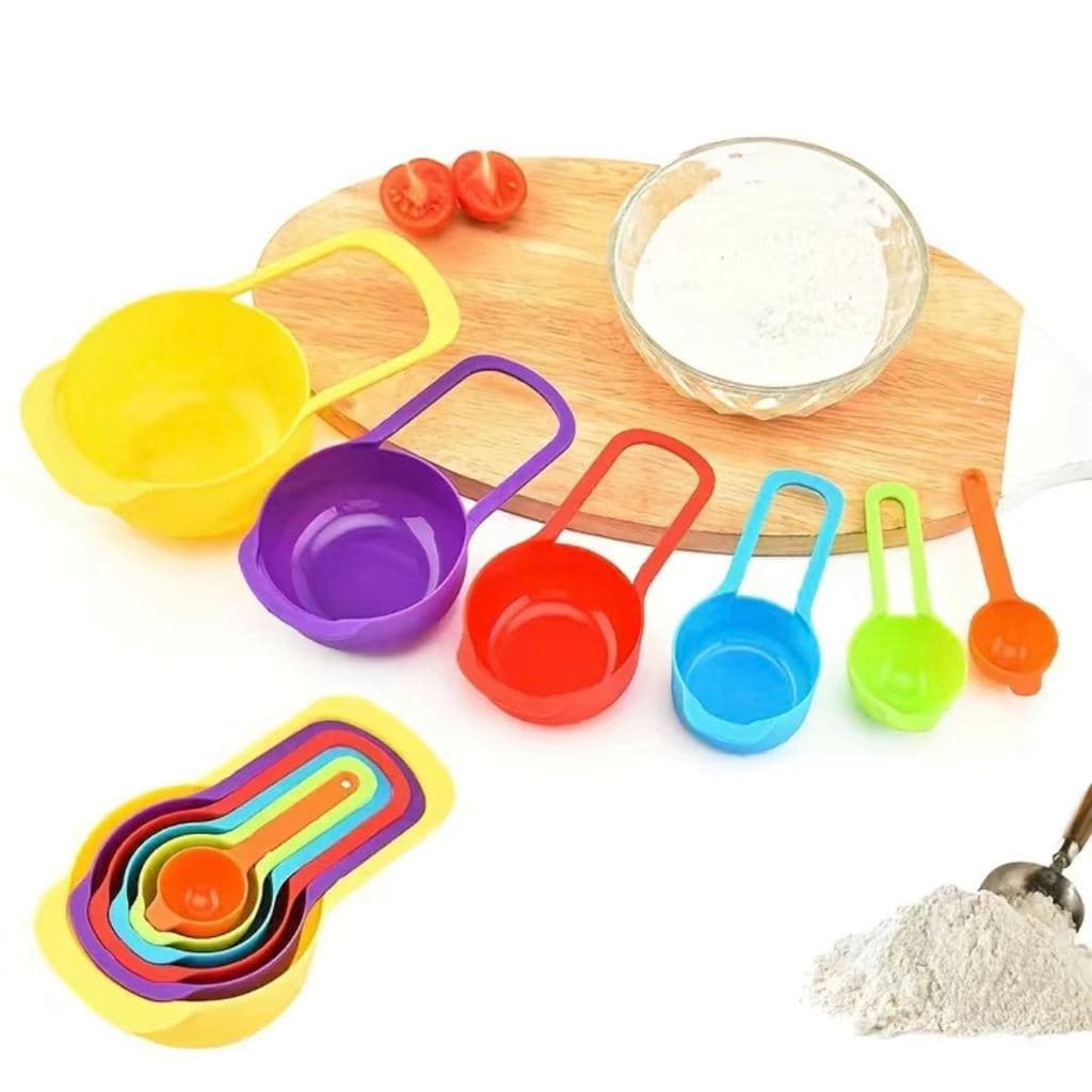 Kit 6 Peças Colheres De Medidas  (medidas em xicaras)