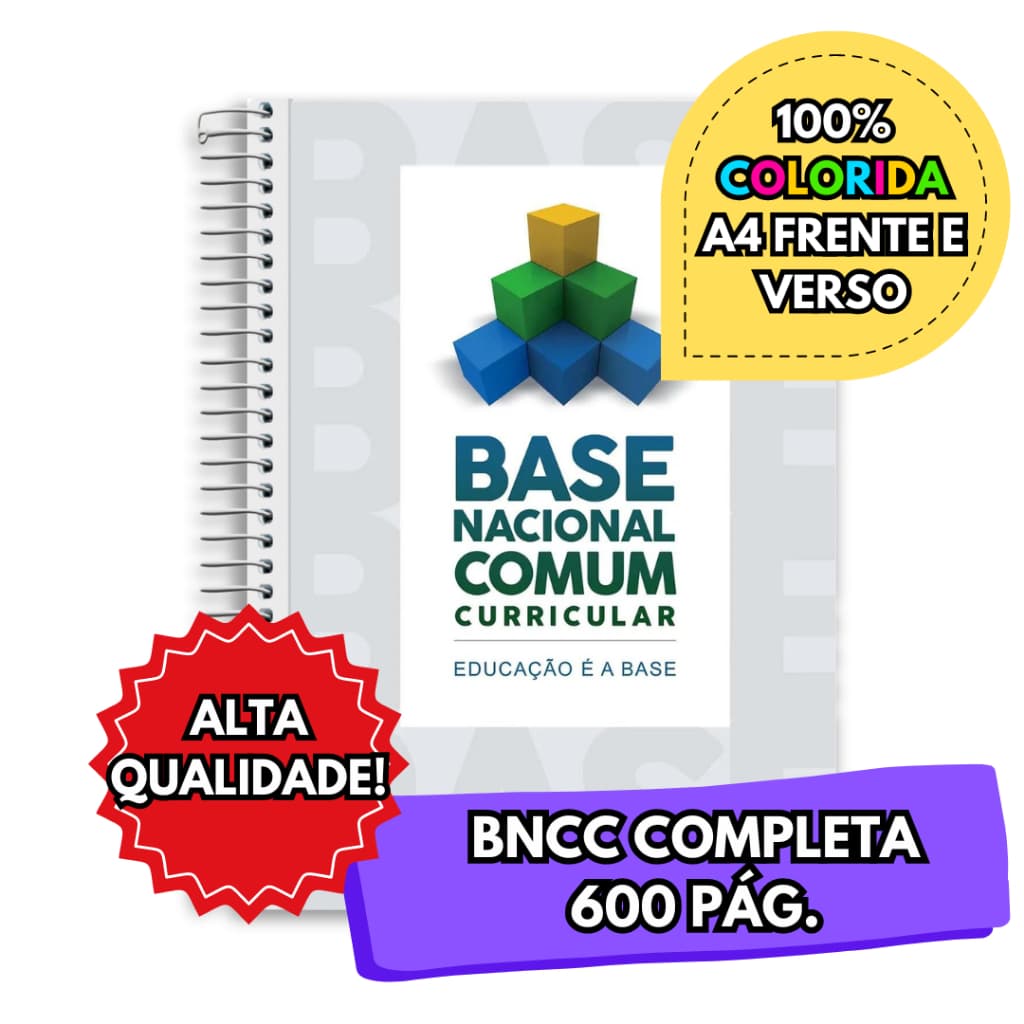 APOSTILA BNCC Base Nacional Comum Curricular Atualizada Totalmente colorida Impressão Frente e Verso